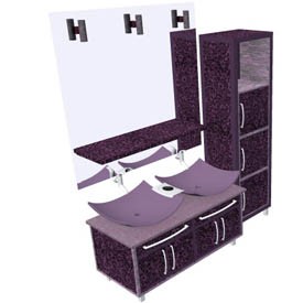 Velvet Sinks 3D Object | FREE Artlantis Objects Download